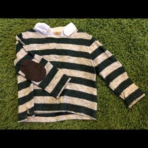 Fake layered boys sweater